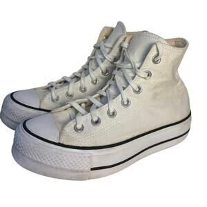 Chuck Taylor All Star EVA Lift Canvas Platform White Hi Top Women Sneaker 6